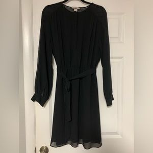H&M black chiffon dress